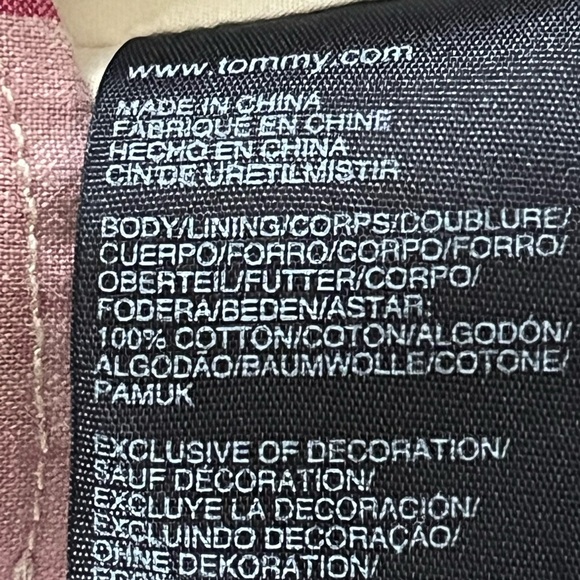 Tommy Hilfiger Madras Check Pink Blue White Single Breasted Blazer - Picture 10 of 10